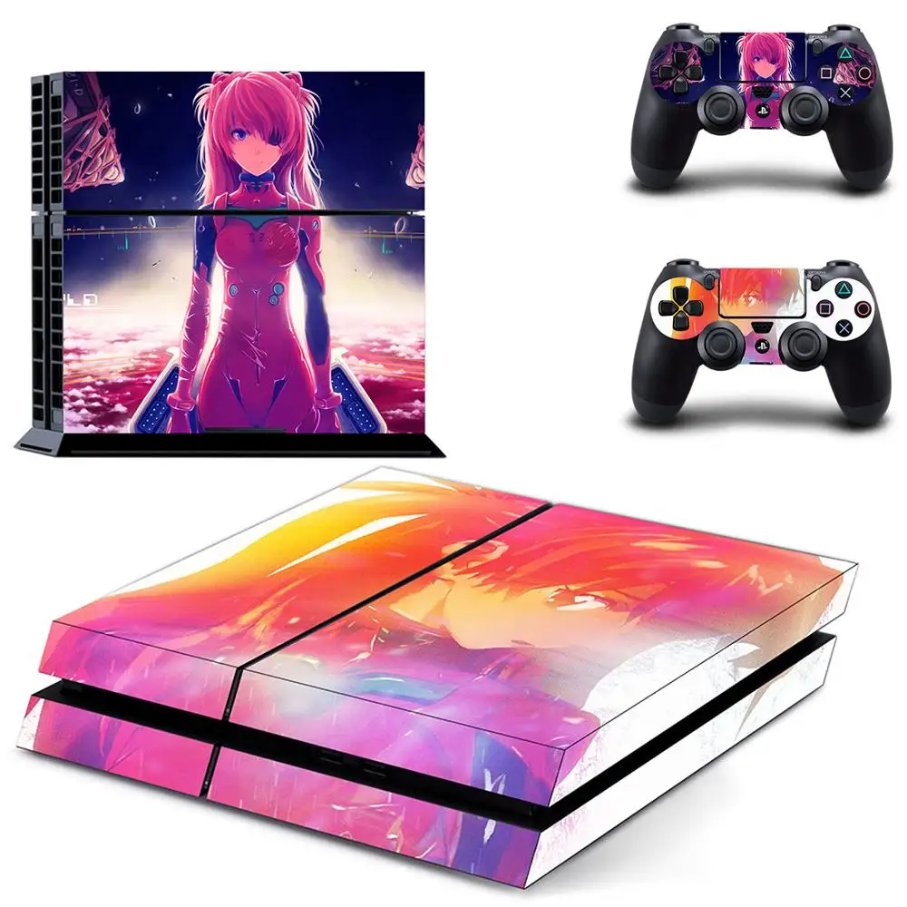 Наклейка s Neon Genesis Evangelion наклейка для PS4 PS 4 игровая станция Pegatinas консоли playstation и 2