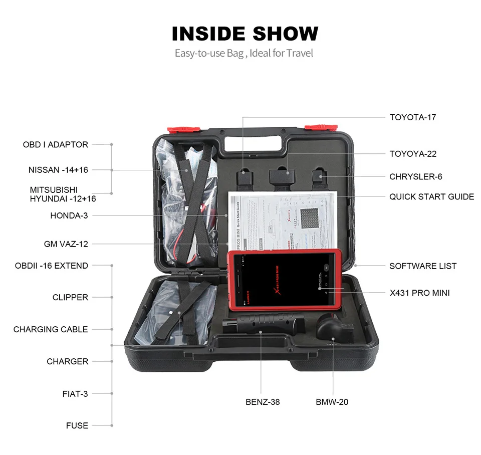 Запустите X431 pro Pros Мини OBD2 Сканер OBD OBD2 Wi-Fi Bluetooth сканер для диагностики авто ECU кодирование диагностика авто тестер 2 года бесплатного обновления ПК X431 V 8 PRO - Цвет: pros mini