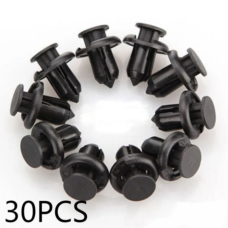 

30x Auto Fastener Clip Car Body Push Fender Retainer Pin Rivet Bumper Clip Kits For Honda Accord Civic CR-V Car Accessories