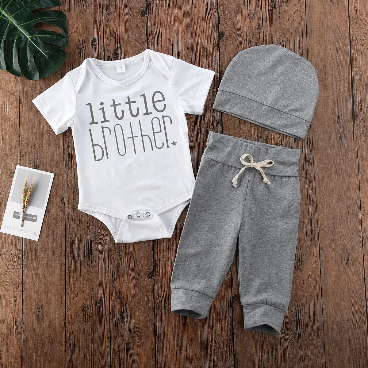 3 шт./комплект детские леггинсы с коротким рукавом и надписью |