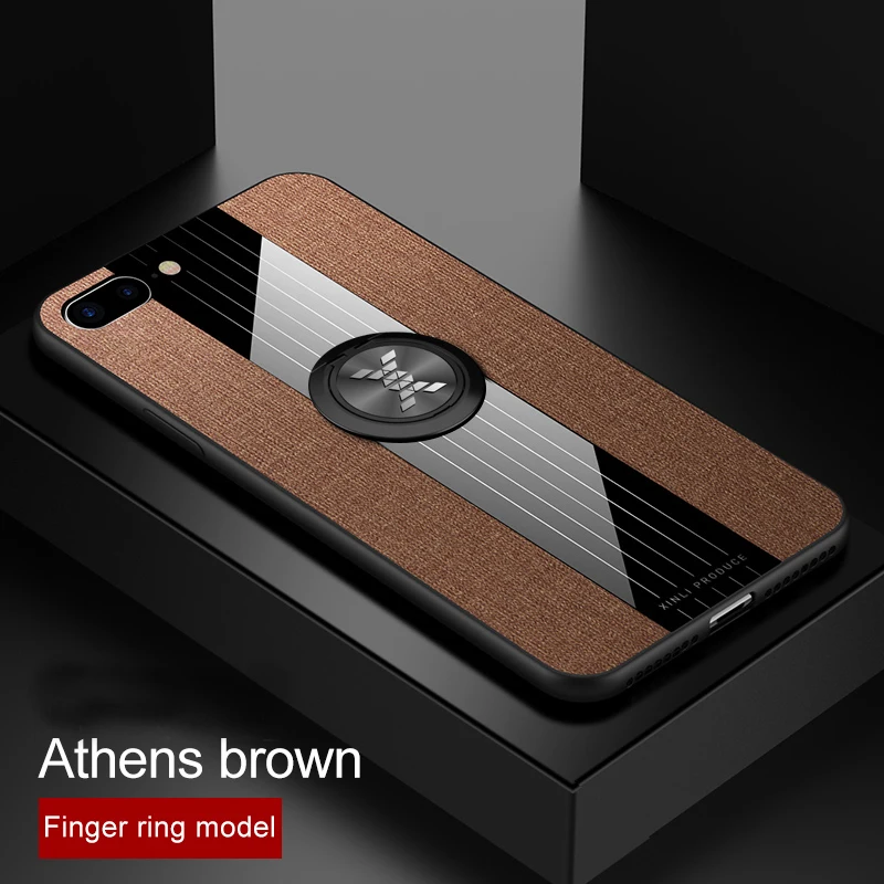 Кофе Противоударное кольцо Броня CaseFor Xiaomi Mi9se 8 Redmi Note 7 k20 чехол 6x подставка задняя крышка - Цвет: Кофе