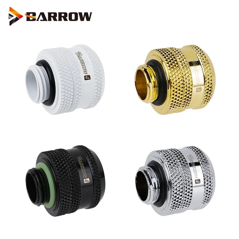 

Barrow Compression Fittings Fit 10x14mm Hard Tube Rigid Pipe Connector Black Bright Silver White Gold ,TYKN-K1410 V4