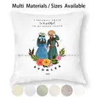 Anne With An E And Diana из авонлеа, зеленые гетры-наволочка для подушки для лучших друзей, наволочка из хлопка и льна, Анна с E