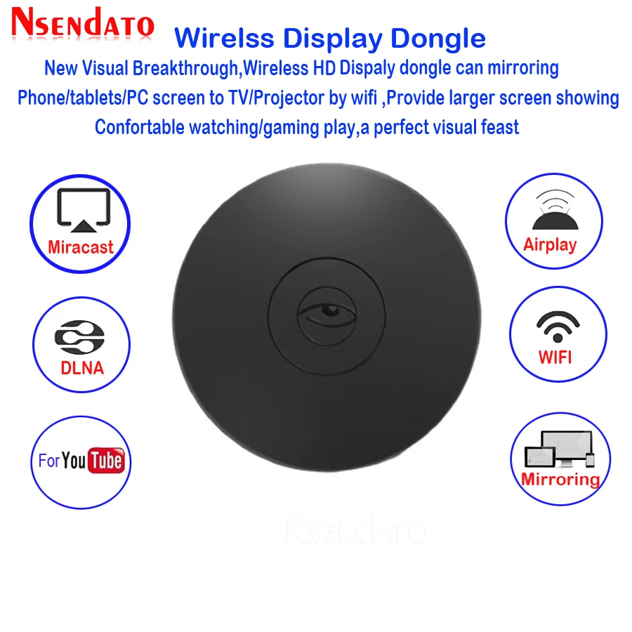 Anycast G2 беспроводной Miracast любой Cast HD для Airplay DLNA OTA TV Stick WiFi дисплей Dongle приемник windows