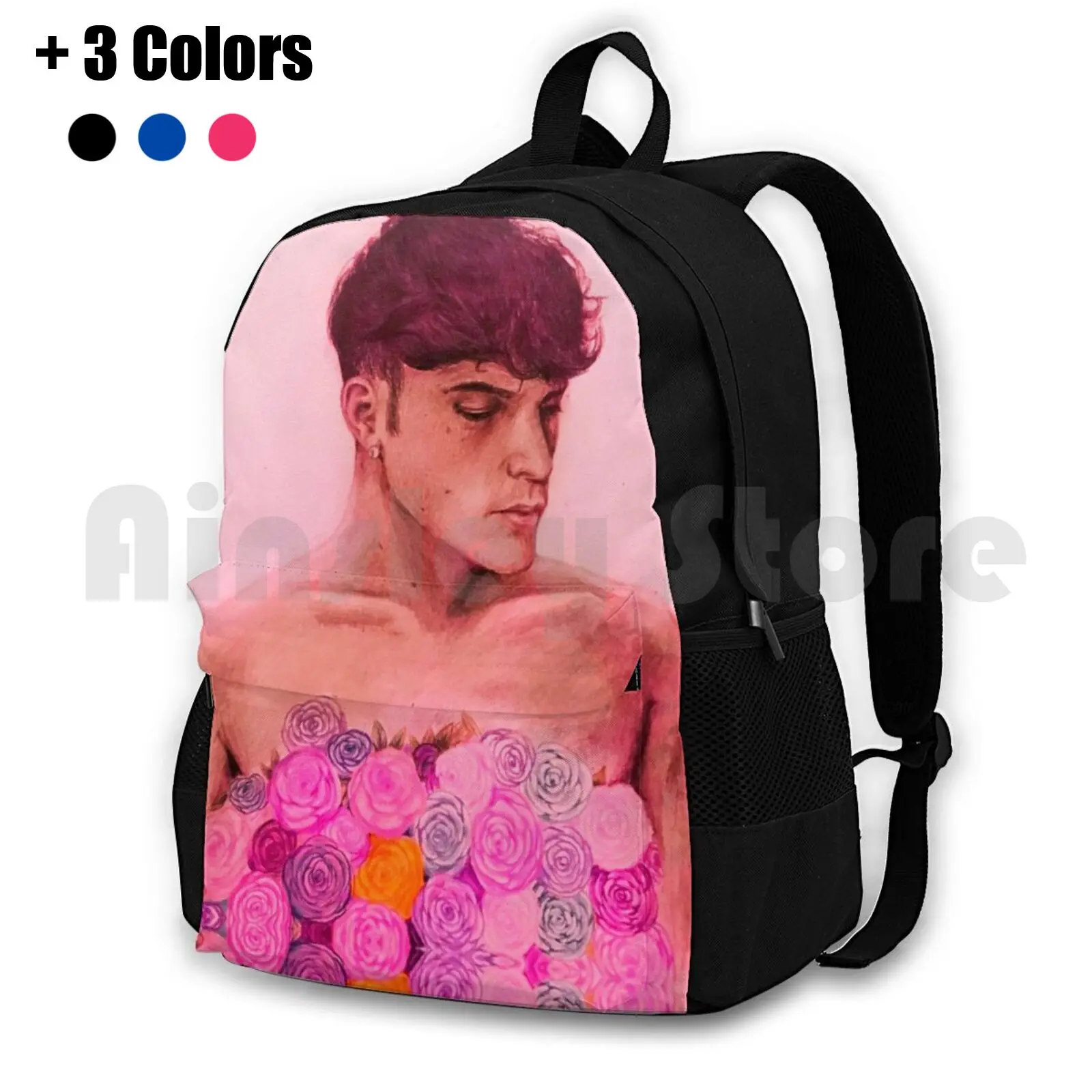 

Rye Beaumont ( Featured Art , Pink ) Outdoor Hiking Backpack Riding Climbing Sports Bag Roadtriptv Roadtrip3000 Ryebeaumont Rye