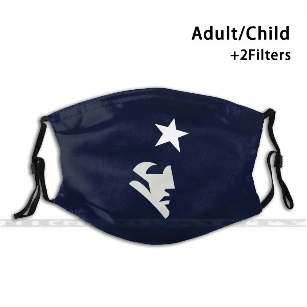 Маска для лица патриотическая многоразовая моющаяся с фильтром и 3D-принтом |