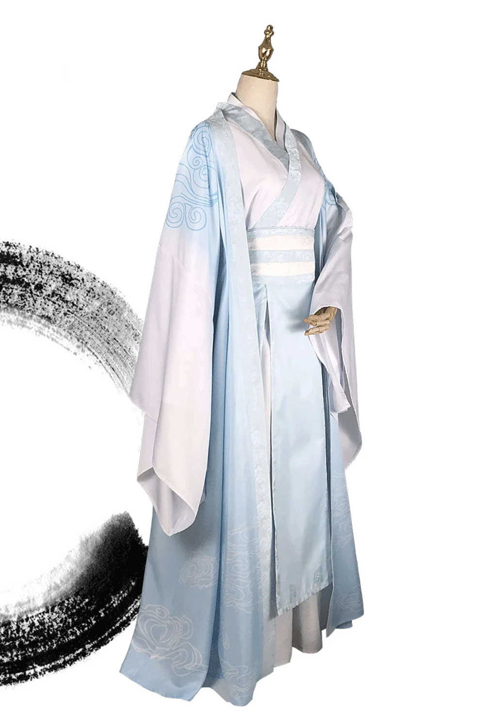 Костюм для косплея Lan Wangji Mo Dao Zu Shi оригинальный парик древнего костюма Zhan костюм