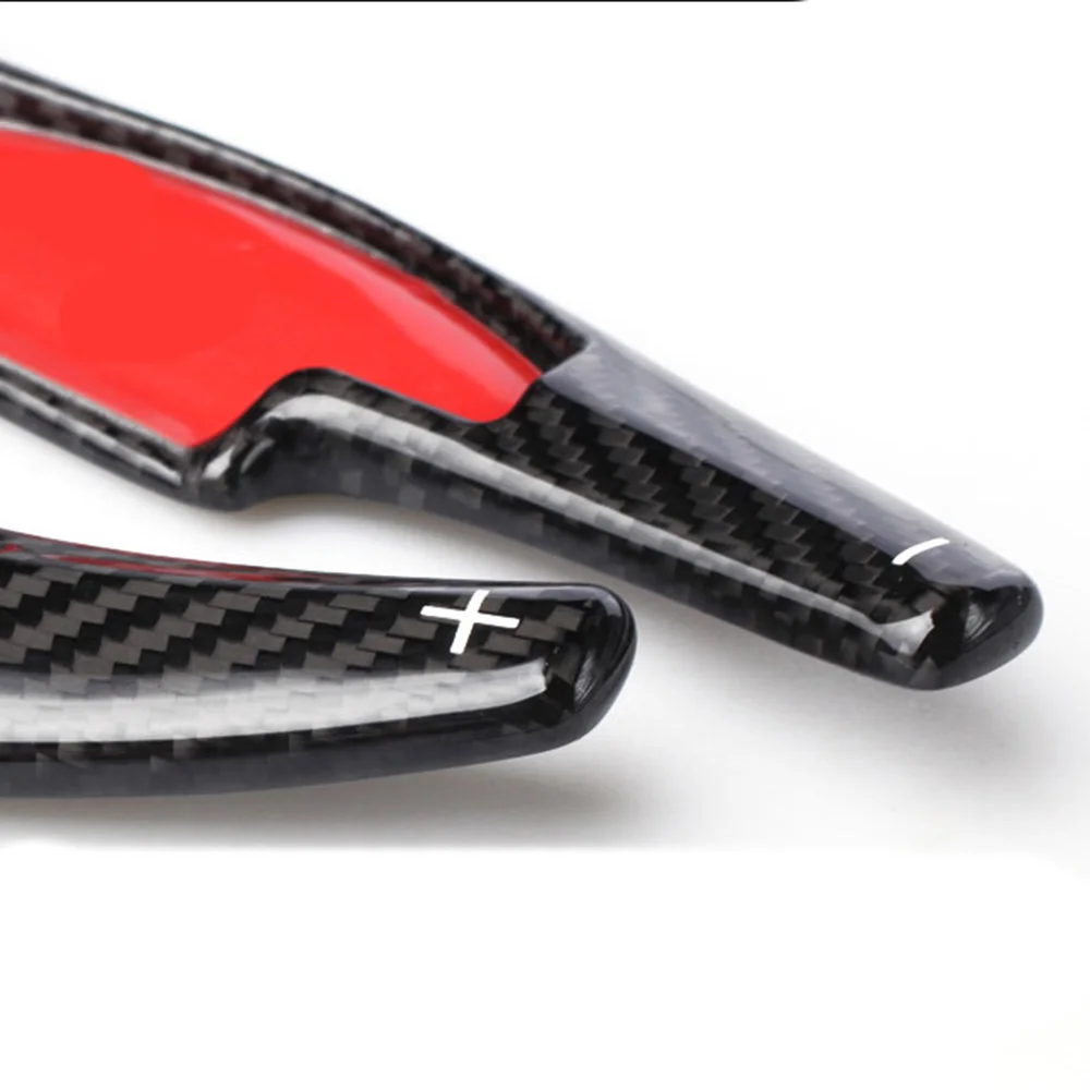 2 шт. высококачественные автомобильные аксессуары углеродное волокно руль сдвиг