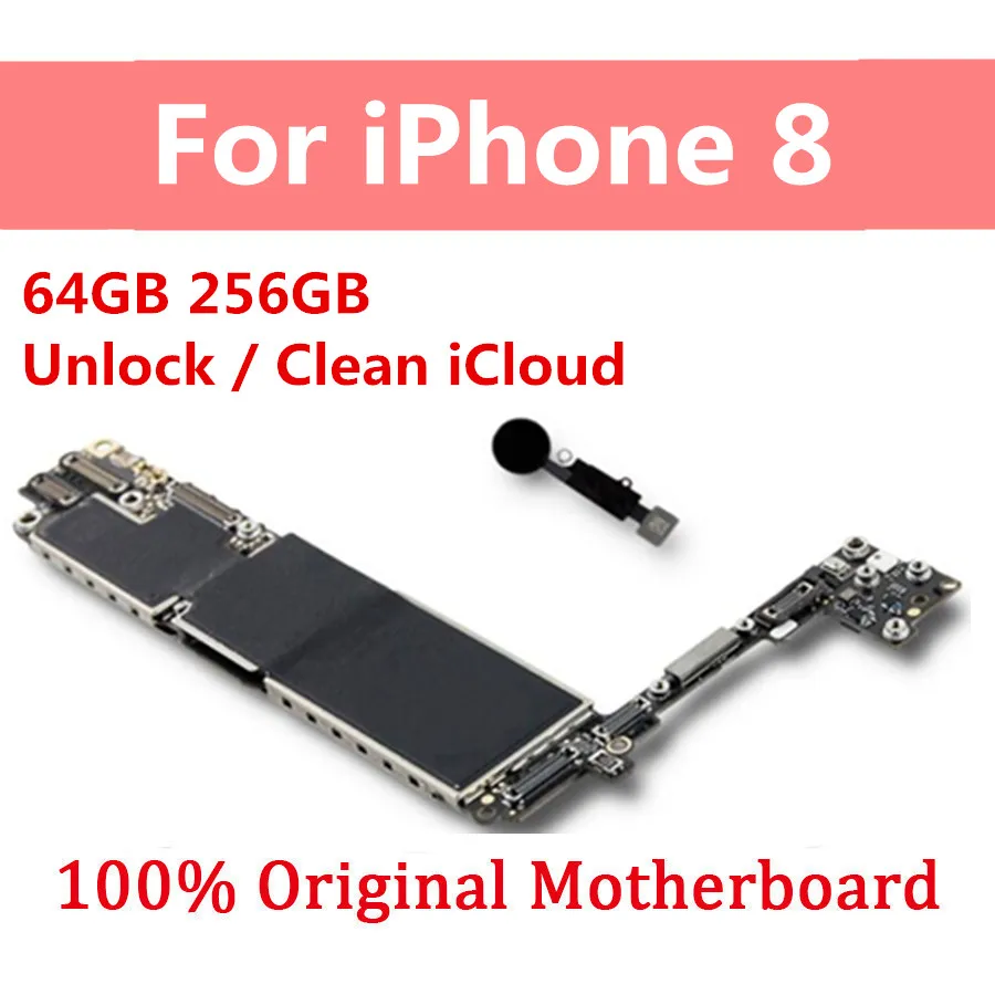100% разблокированная материнская плата для iphone 8/8 Plus с/без Touch ID Бесплатный iCloud