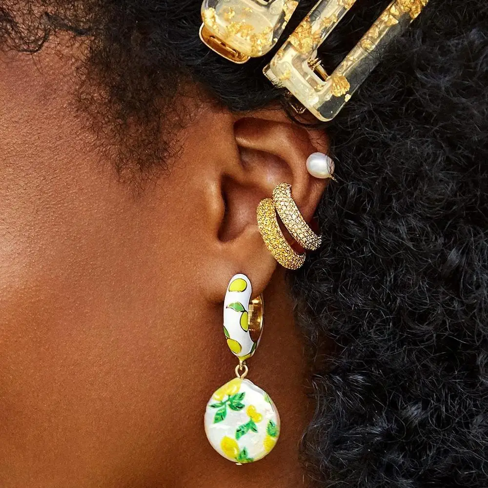Boho серьги из сплава в форме листка для женщин этническое сердце стекло девочек 2019