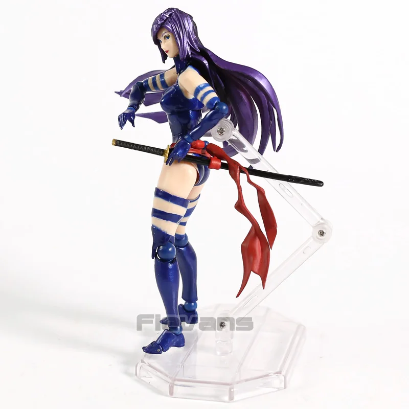 Экшн фигурка Psylocke из ПВХ Коллекционная модель игрушки серия револьтеч NO.010|Игровые фигурки и трансформеры| |