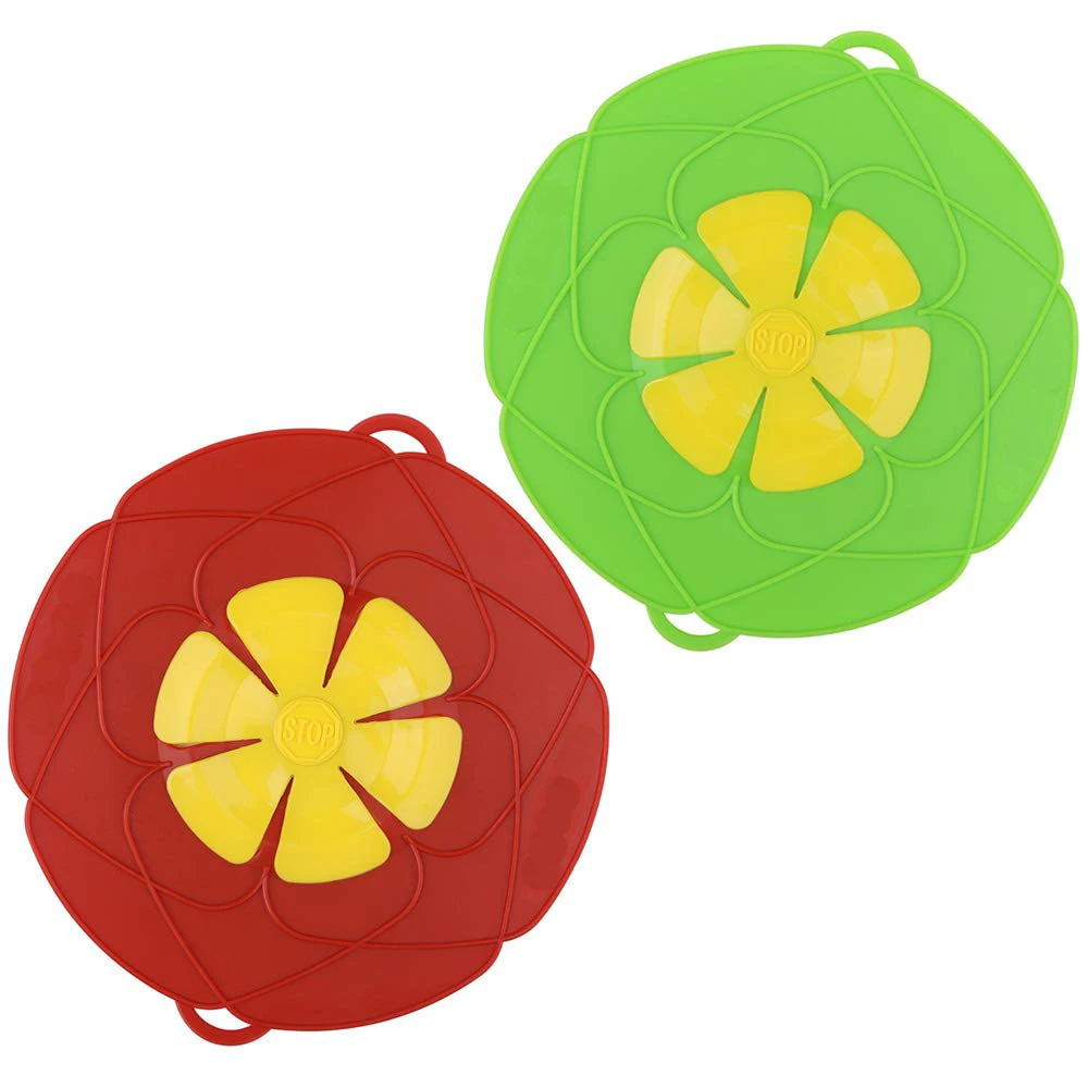 

Silicone lid Spill Stopper Cover for Pot Pan Kitchen Accessories Cooking Tools Flower Cookware Utensil