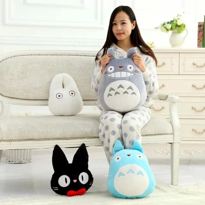 Kawaii Тоторо Плюшевые Подушки Симпатичные мягкие игрушки Кот животное кукла аниме