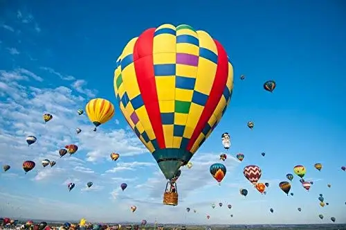 

New Mexico Hot Air Balloons Metal Tin Sign Retor Wall Decor Tin Sign 8x12 Inch