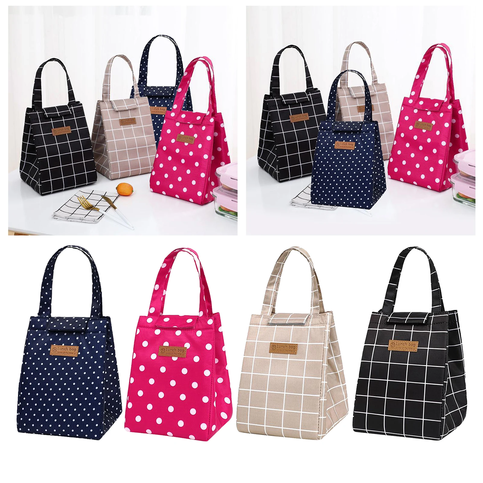 Многоразовая изолированная сумка для ланча водонепроницаемая тоут с Hnadles женщин