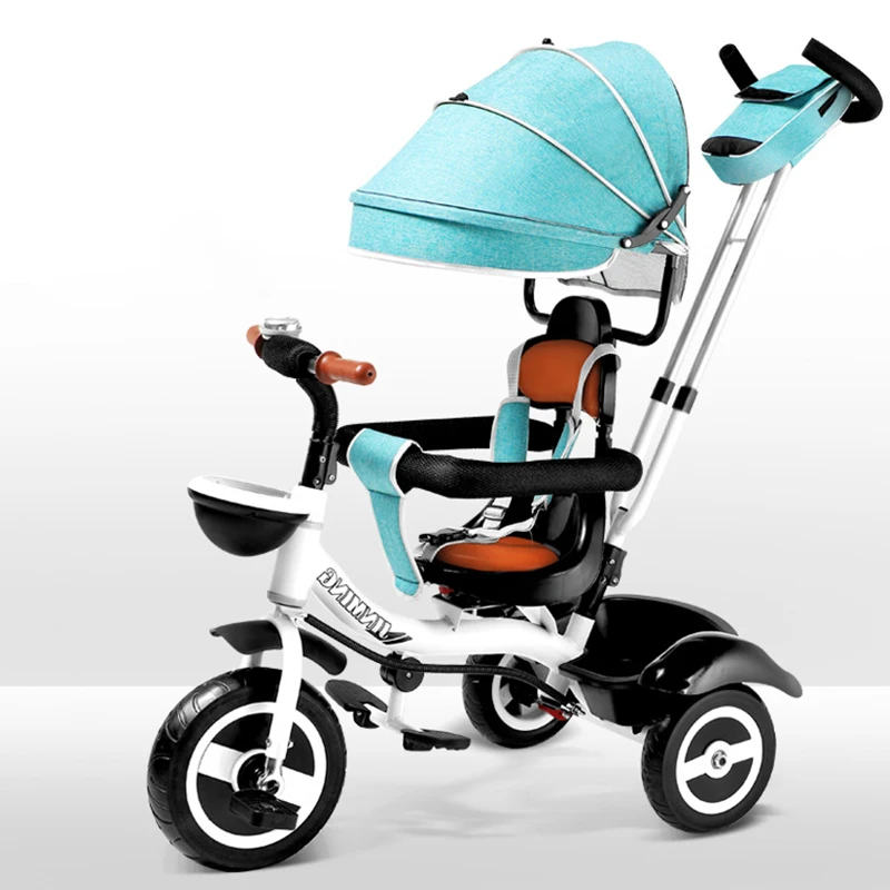 Новый детский трехколесный велосипед с двойным нажимом и S-образным изгибом