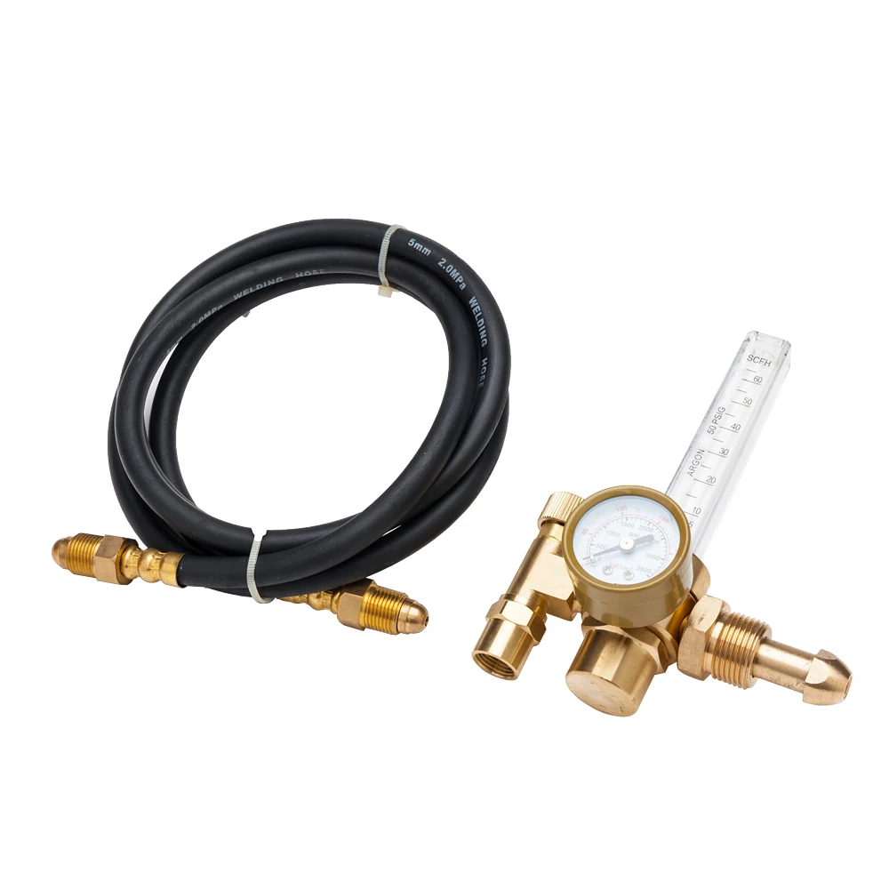 

New Argon Pressure Reducer Kit CO2 Gas MIG TIG Welding Flow Meter Regulator Pressure Control Gauge Dual Scale Gauge Reducer Kit
