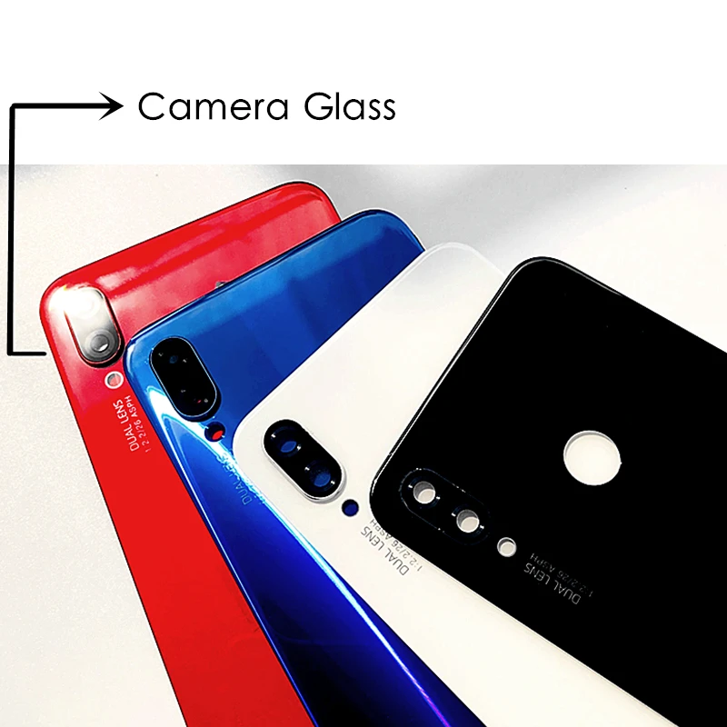 Оригинальная задняя крышка для huawei Nova 3i+ стеклянный объектив для камеры для huawei P Smart+ задняя крышка для батареи, запасные части