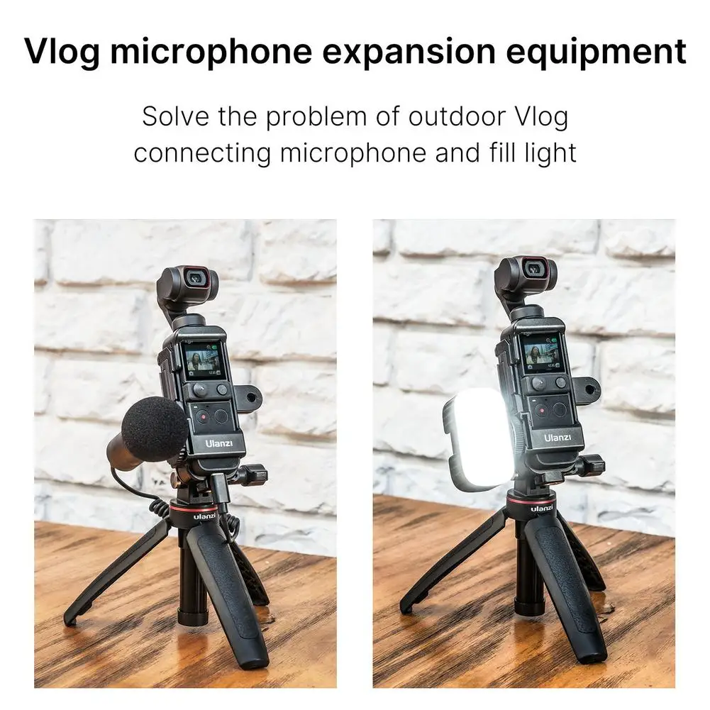 

Ulanzi Op-12 Expansion Shell Multi-function Expansion Cage Vlog Fill Light Microphone Extended for Dji Osmo Pocket 2 Accessories