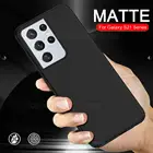 Черный матовый чехол для Samsung Galaxy S20 FE S21 Plus, Ультратонкий Мягкий чехол для Samsung A02S, A12, 32, A42, S21 5G s21 + Чехлы