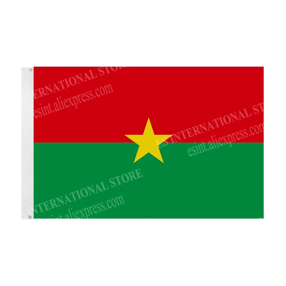 Флаг Буркина флаг Буркина-Фасо Национальный полиэстер 90*150 см 3*5 футов по всему