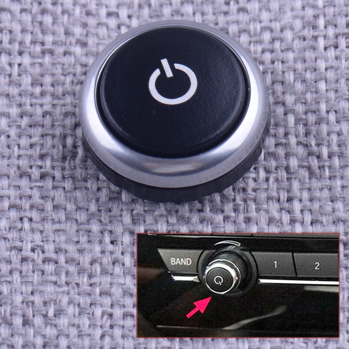 

64119350272 Автомобильный мультимедийный FM AM регулятор громкости Ручка Ремонтный комплект подходит для BMW X5 F15 F85 X6 F16 2015 2016 2017 2018