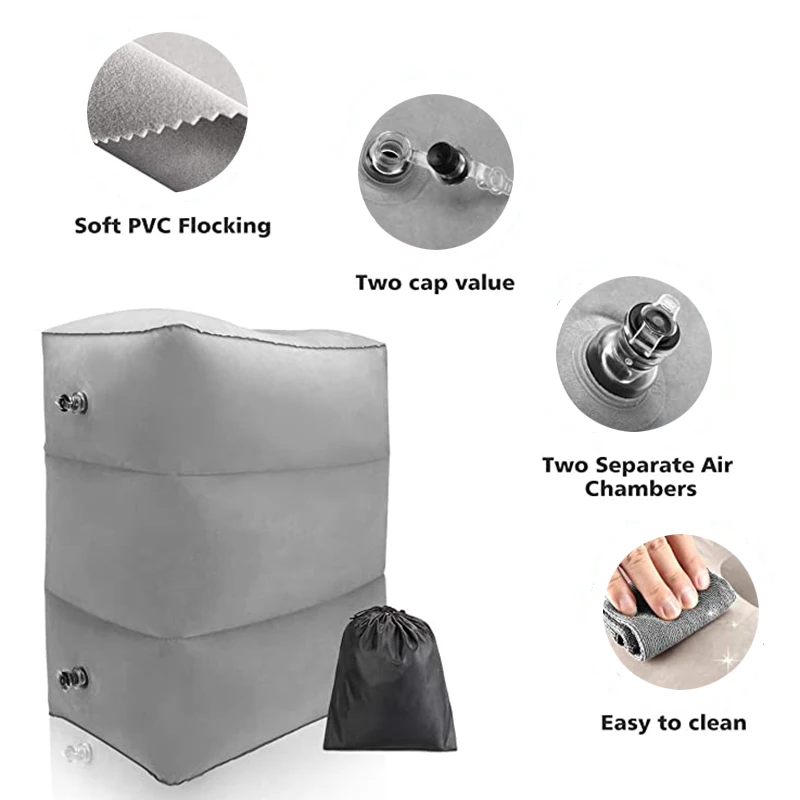 Надувная подушка для ног регулируемая высота портативная дома самолета