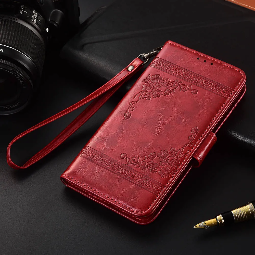 

Флип кожаный чехол Для Doogee Y9 Plus Fundas с цветочным принтом 100% специальный кошелек Стенд чехол с ремешком