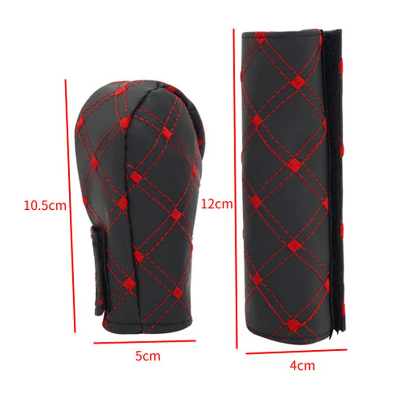 Universal Car Hand Brake Shift Knob Suit Cover For Hyundai I30 IX35 IX25 Suzuki Lifan X60 X50 Renault Mitsubishi ASX Jeep Acura |