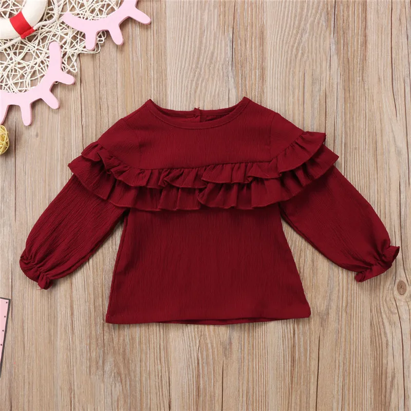 Весна 2020 Детская кофточка для новорожденных девочек однотонный топ с круглым