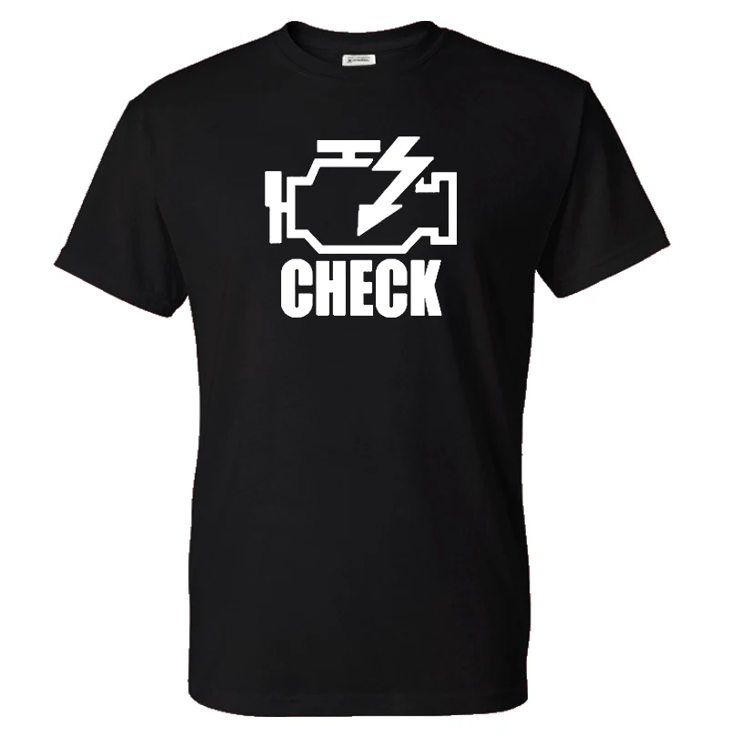 

Check Engine Funny Print T-shirt Mechanic Streetwear Men Women Sport Casual Tshirt Fashion Cotton T Shirt Hip Hop Tops Clothing