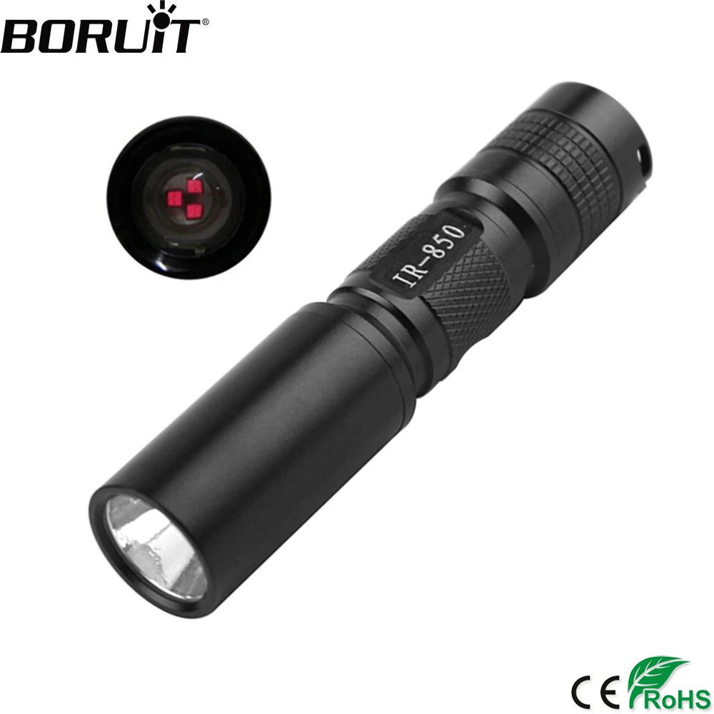 BORUiT C3 5 Вт ИК фонарик 850нм ночное видение инфракрасный фонарь уличная