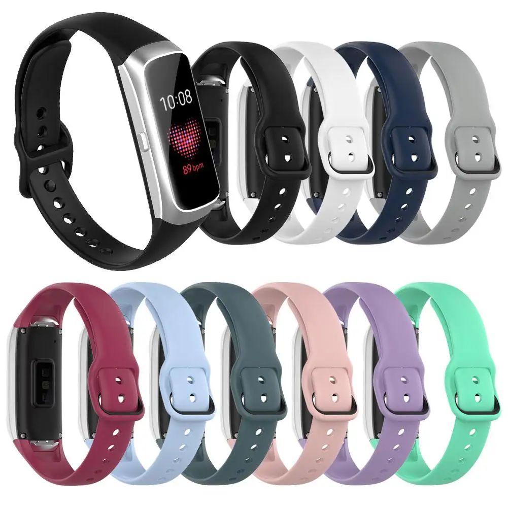 Новейшие силиконовые спортивные часы ремешок на запястье для samsung Galaxy Fit SM R370