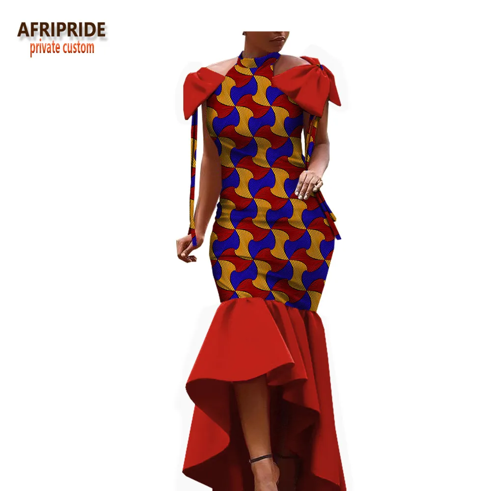 Afripride Африканское платье для женщин индивидуальное без рукавов в пол женское