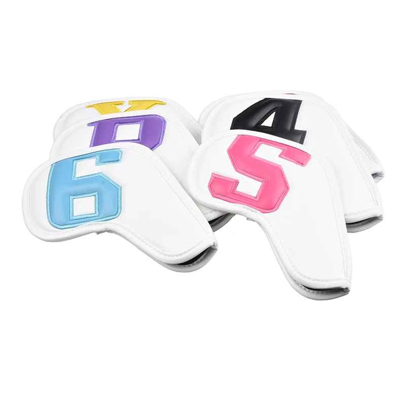 10 шт./компл. красочные чехлы с цифрами для гольфа на голову гольф-клуба танкетки 4-9