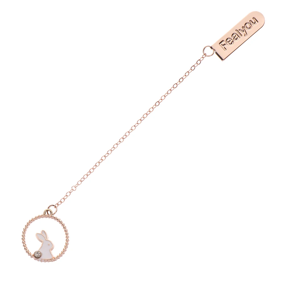 

Металлическая подвеска-закладка Персиковое сердце