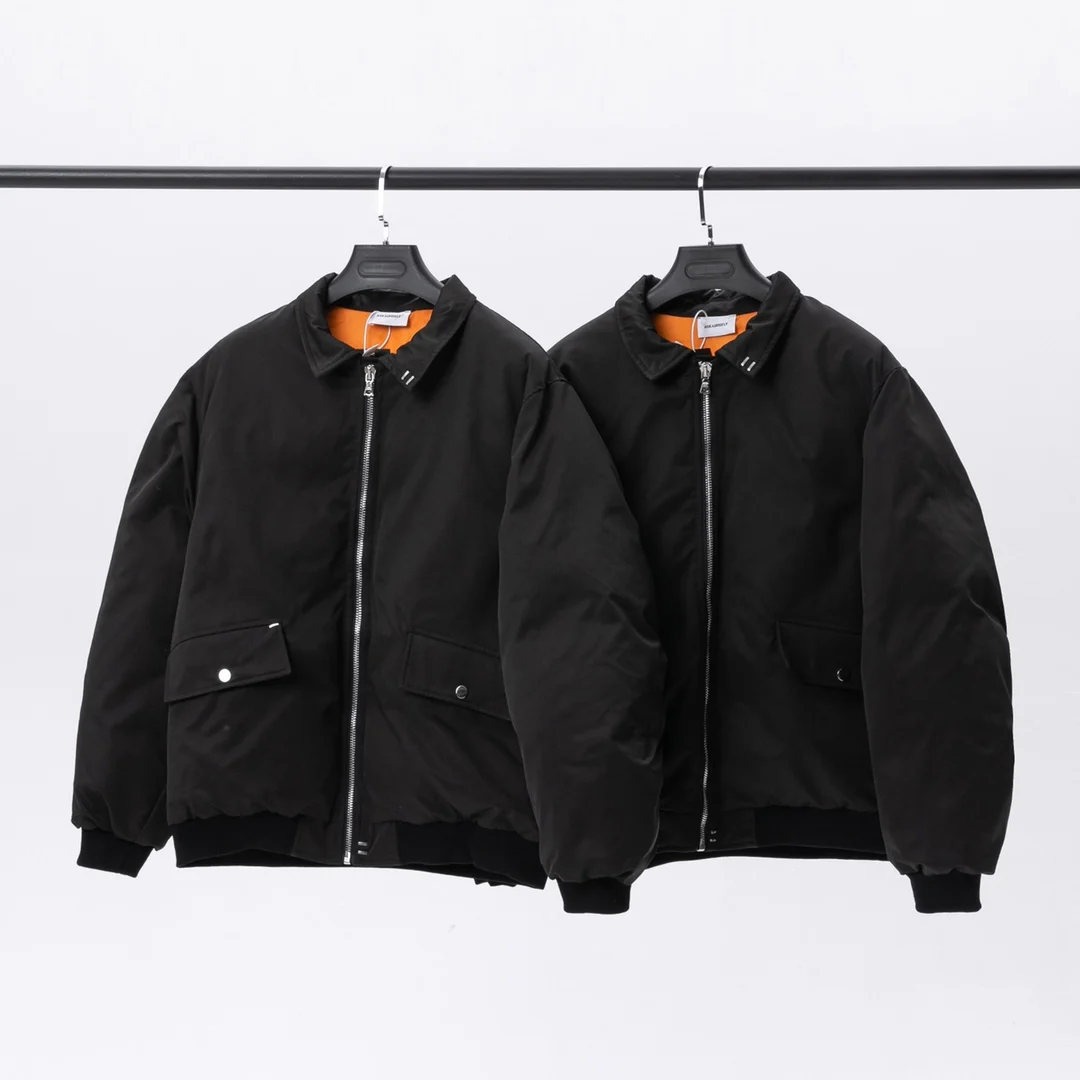

2021fw ASKYURSELF REPAIRED BOMBER Thick Jacket Men 1:1 High Quality MA-1 Coat Flight Force Pilot Vetements Jackets Streetwear