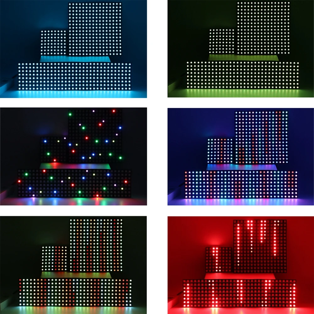 5 шт. WS2812B RGB светодиодный цифровой гибкие индивидуально адресуемых Панель полосы