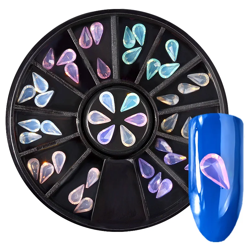 2018 NEW Colorful Shiny Round Flower Series Nail Art Water Transfer Stickers Full Wraps Deer/Lavender Tips DIY | Красота и здоровье