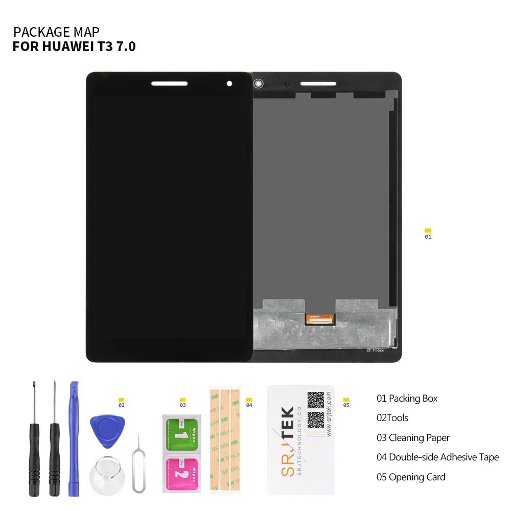 ЖК дисплей с дигитайзером сенсорного экрана для Huawei MediaPad T3 7 BG2 W09 U01 U03 3G Wi