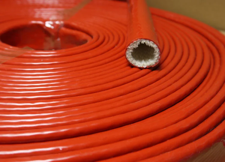 

ID 15 20 25 30 mm Thickening Fire Proof Tube Silicone Fiberglass Cable Sleeve High Temperature Oil Resistant Insulated Pipe