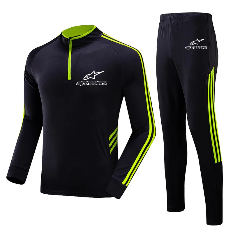 

Alpinestars Spring Autumn New Men's Football Sports Suit Breathable Running Fitness Yoga Training Men's Women's Two-Piece Suit