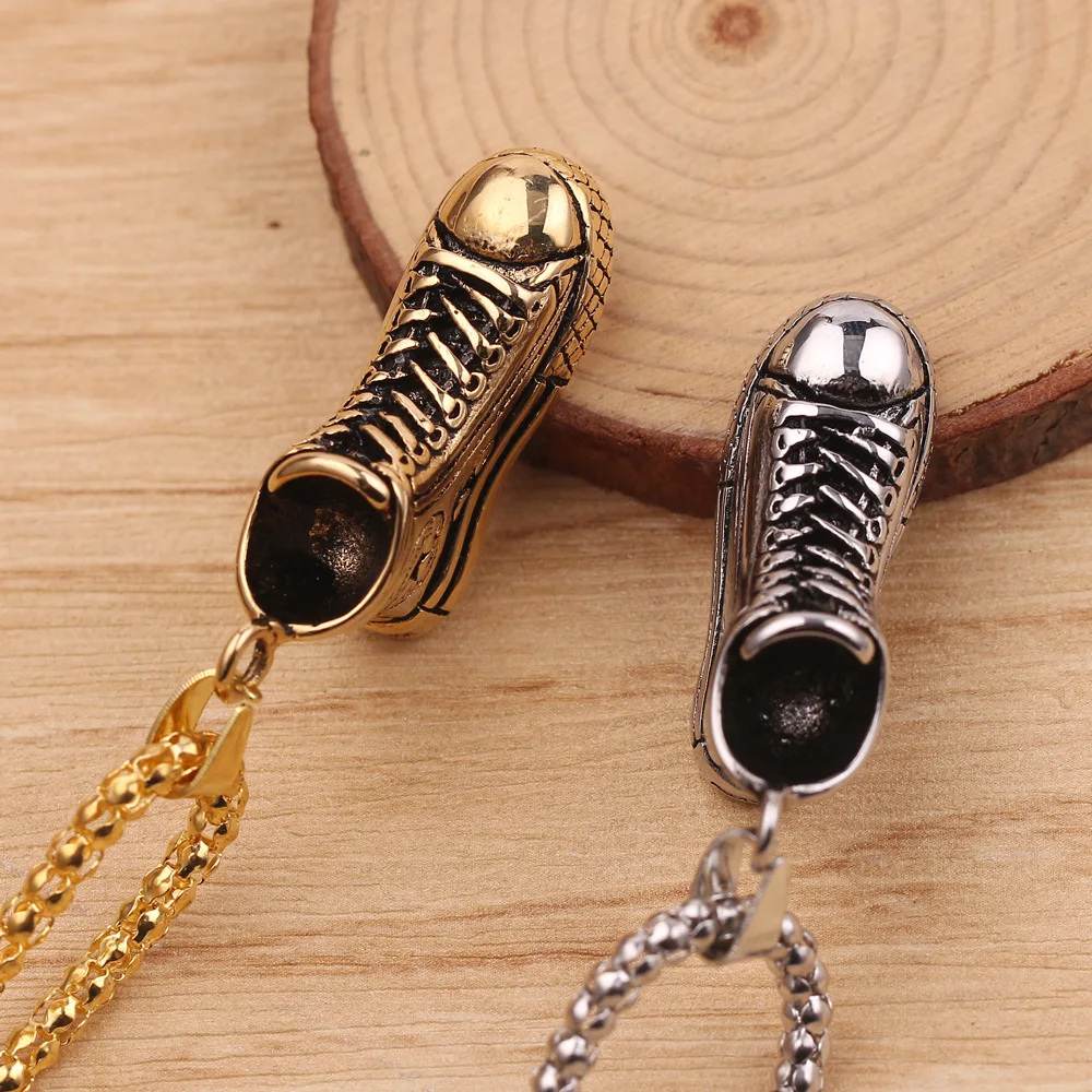 

HANGZHI 2021 NEW Shoes Personality Retro Necklace Environmental Souvenir Necklace Accessories