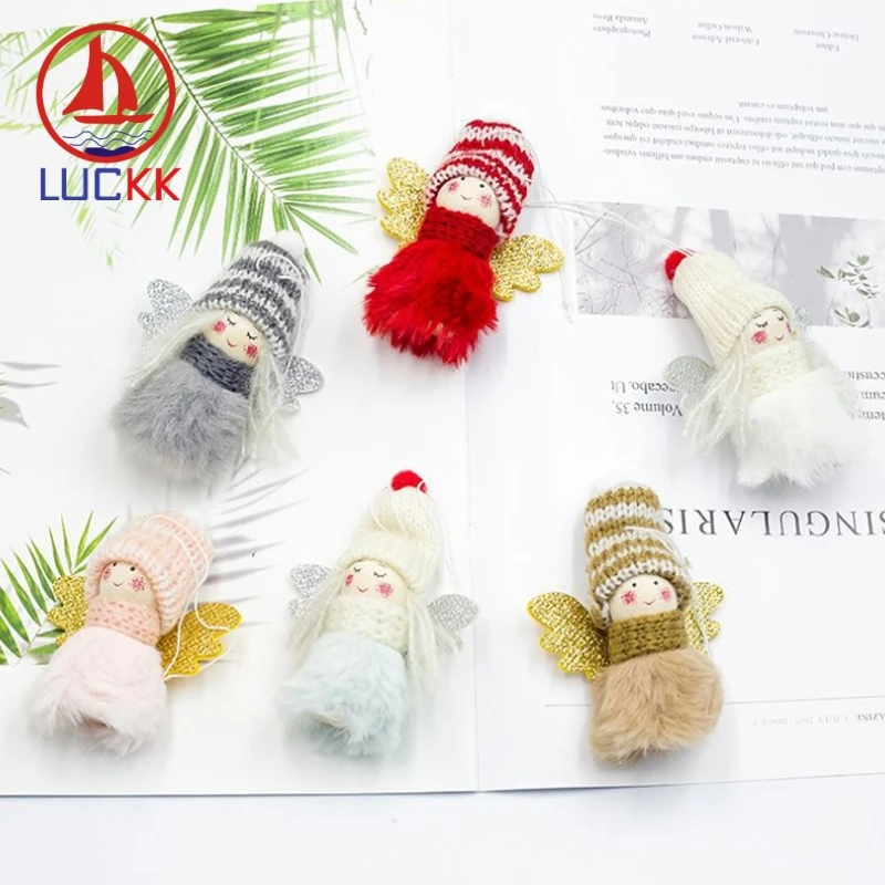 LUCKK 2 шт. милый ангел кукла украшение рождественская елка Висячие кавайные