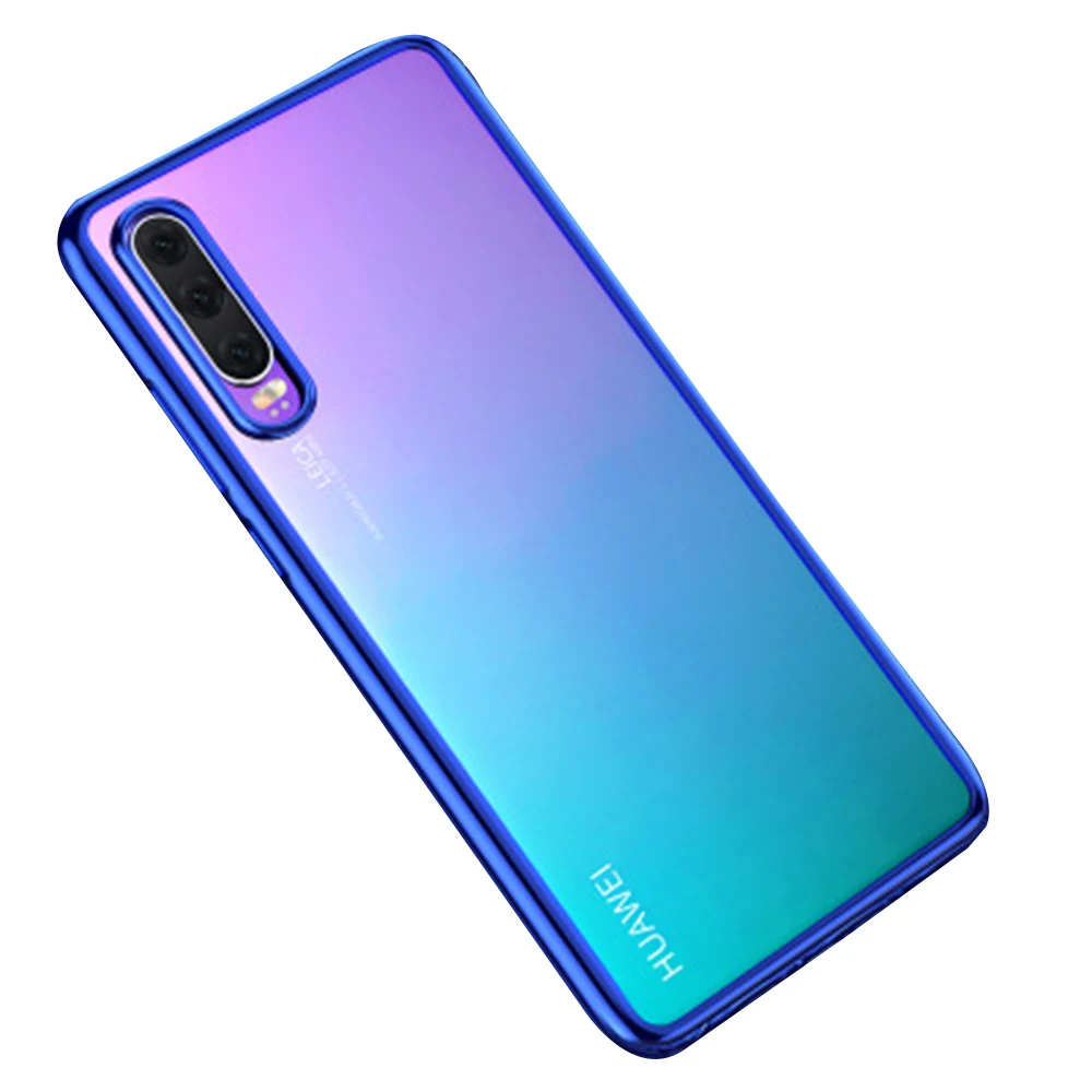 Чехол для Huawei P30 Pro с 3D лазерным покрытием роскошный мягкий прозрачный чехол из