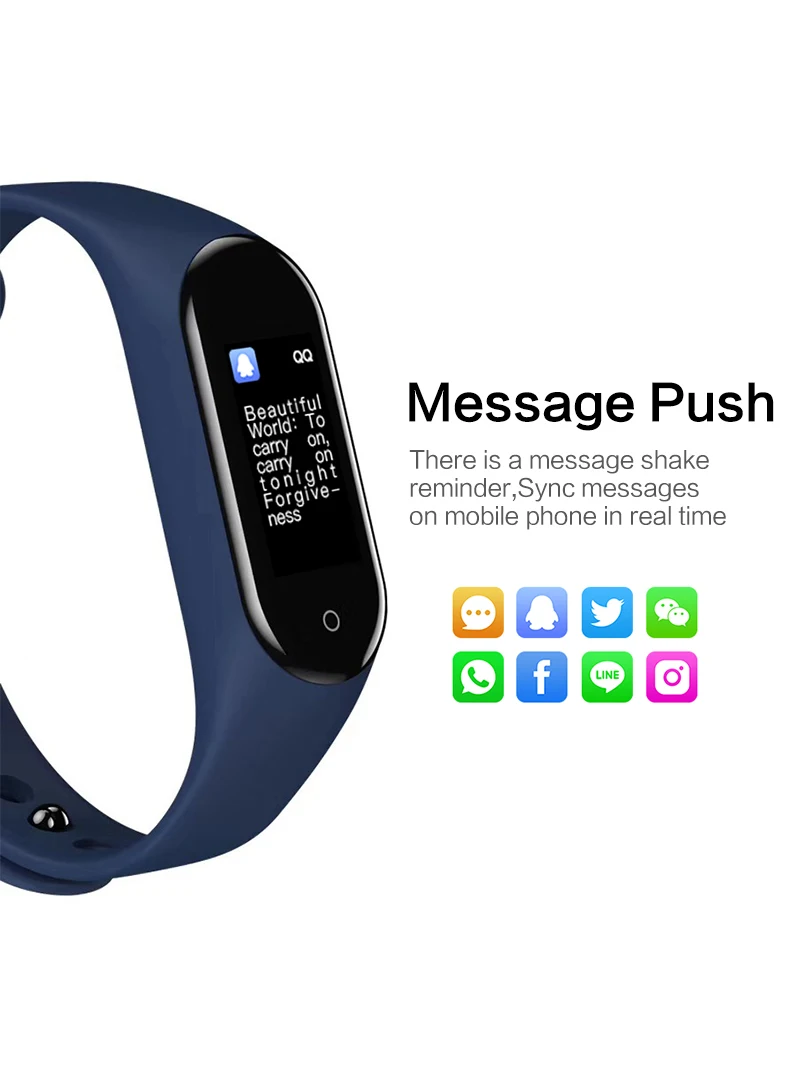 Смарт часы с Bluetooth пульсометром фитнес трекером M4 Plus смарт браслет фото загрузка