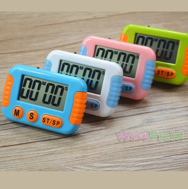 Магнитный большой ЖК цифровой таймер кухонный счетчик вниз чистый Громкий