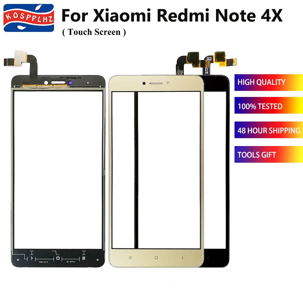 Панель сенсорного экрана 5 дюйма для Xiaomi Redmi Note 4X внешнее стекло 100% Протестировано