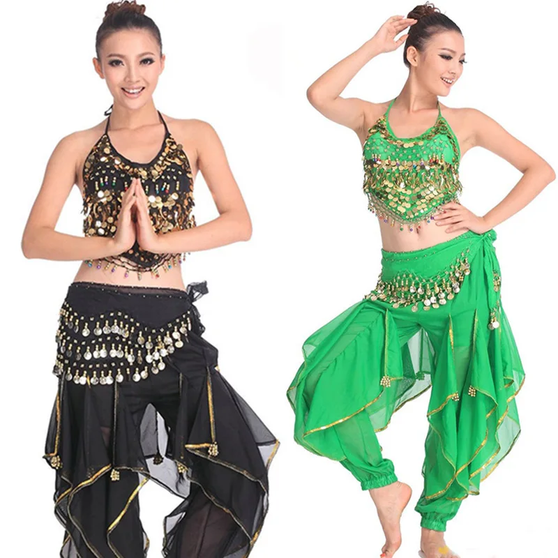 Женский костюм для танца живота из 3 предметов восточных и индийских танцев