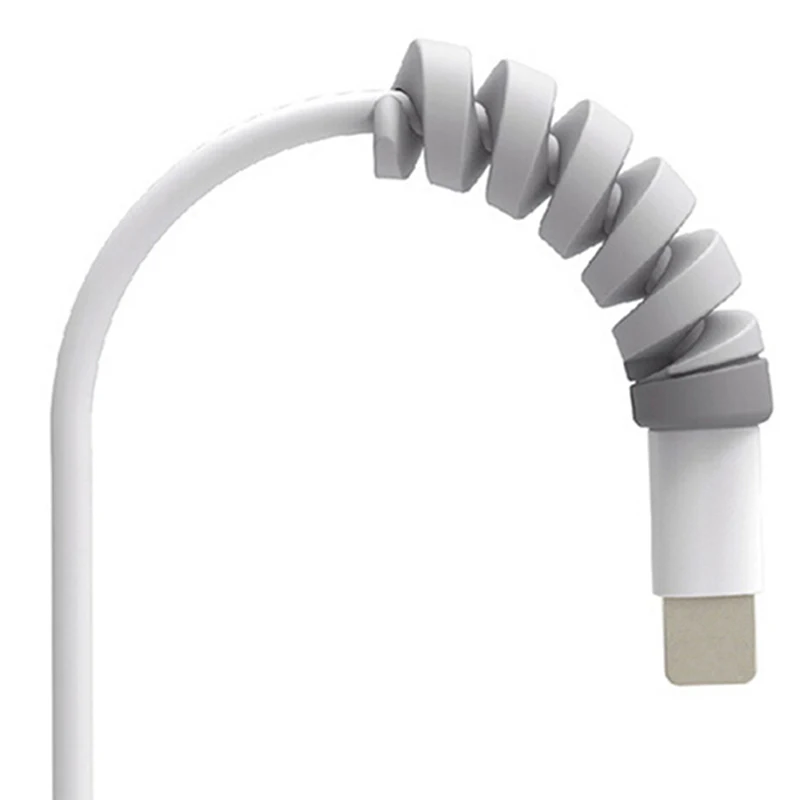 4 шт./лот милый защитный чехол для зарядного кабеля Apple iPhone 8 X USB зарядное